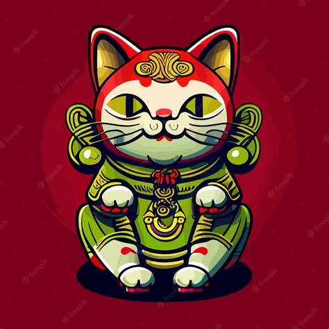 Premium Vector | Lucky cat vector icon illustration