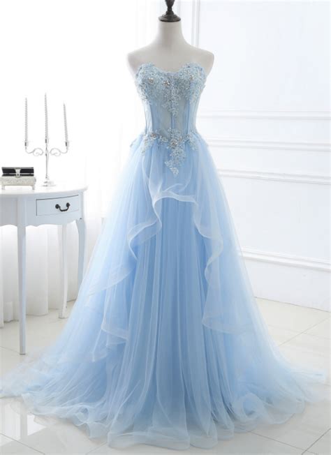 5latest Ice Blue Dresses Solo Hermosas