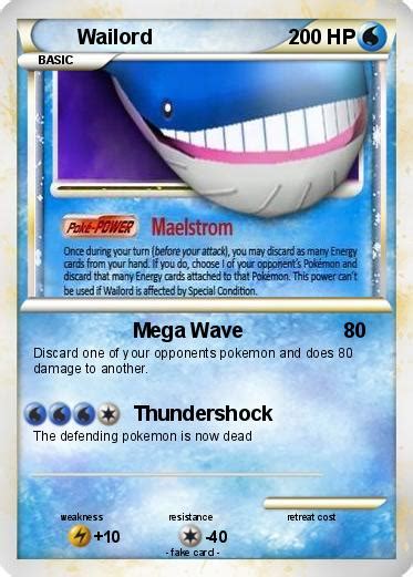 Pokémon Wailord 345 345 Mega Wave My Pokemon Card