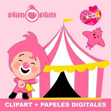 Kit Imagenes Png Clipart Y Fondos Payaso Plim Plim Rosa Nena Avisos