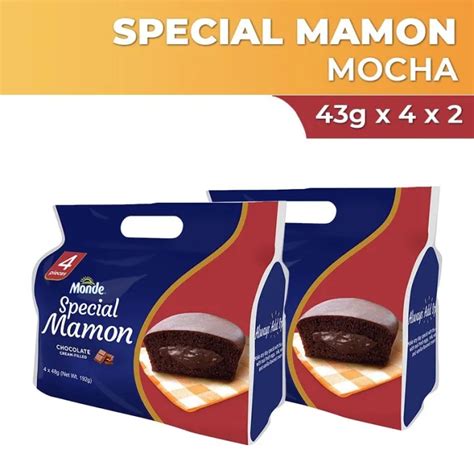 Monde Special Mamon With Chocolate Cream Filling 48gx4 X 2 Lazada Ph