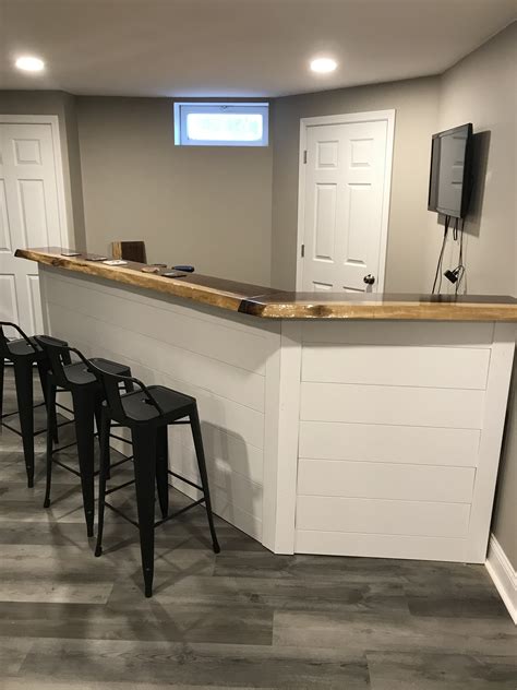 Shiplap Basement Bar Ideas Openbasement