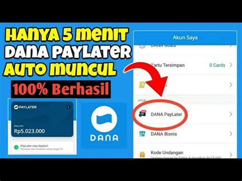 Cara Aktifkan Dana Paylater Cara Daftar Dana Paylater Terbaru YouTube