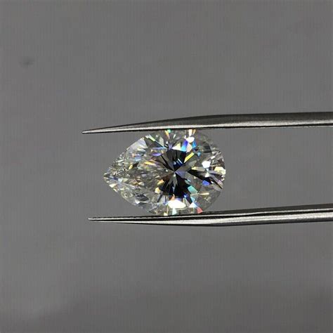 Diamond Cvd Certified Vvs Clarity Ct Lab Grown Loose Pear Cut D