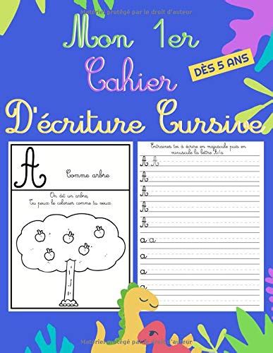 Buy Mon Er Cahier D Criture Cursive Maternelle Et Cp Carnet Criture