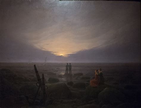 Caspar David Friedrich Luna Nascente Sul Mare Flickr