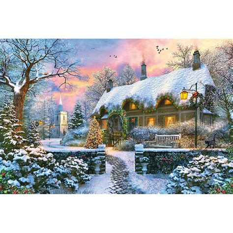 Puzzle Pi Ces Whitesmith S Cottage En Hiver Jeux Et Jouets