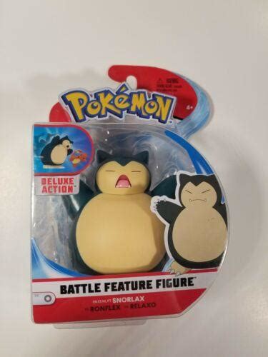 Pokemon Snorlax Battle Feature Figure New In Package Deluxe Action