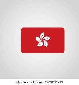 Hong Kong Flag Vector Stock Vector (Royalty Free) 1242931933