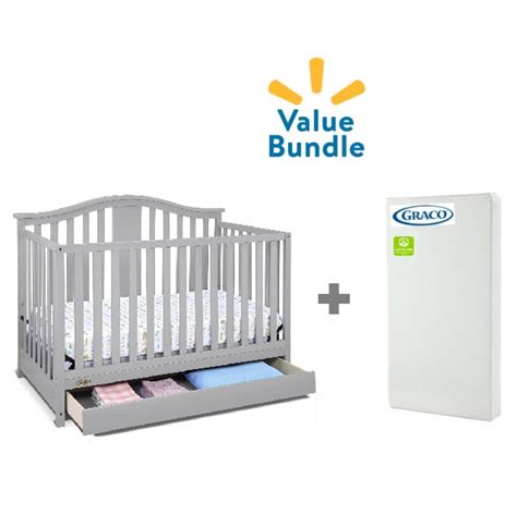 Buy Graco Solano In Convertible Crib With Drawer Pebble Gray