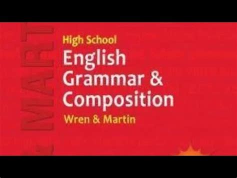 WREN AND MARTIN ENGLISH GRAMMAR BOOK REVIEW YouTube