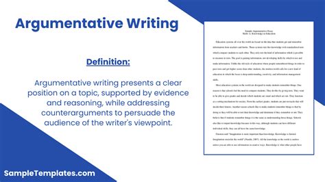 Free 16 Argumentative Writing Samples And Templates In Pdf Word