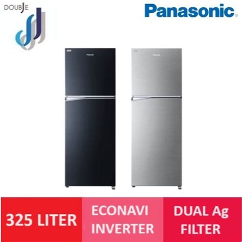 Panasonic 325L 2 Door ECONAVI Inverter Refrigerator NR TV341BPSM NR