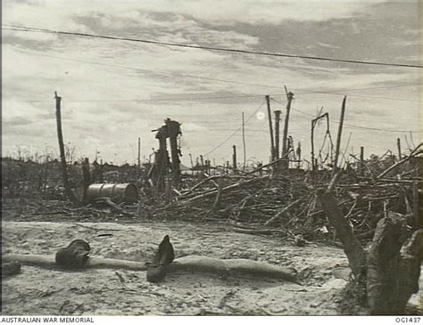 Noemfoor Island Dutch New Guinea Debris And Desolation Of