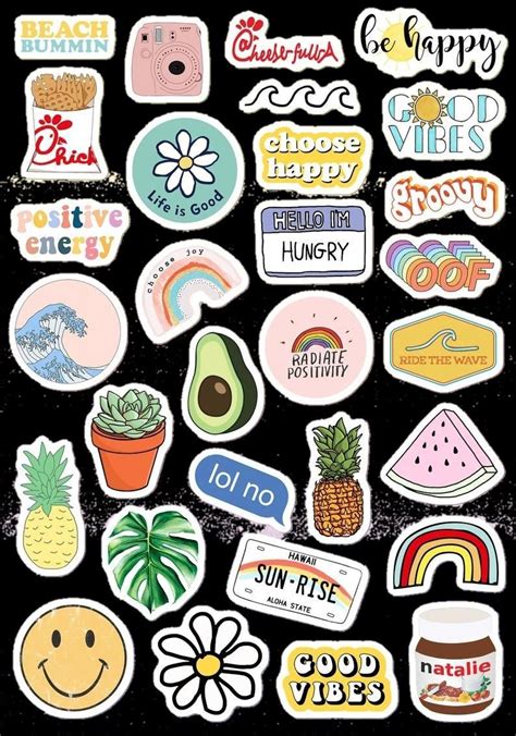 Pin by 최영희 on 다이어리 꾸미기 Aesthetic stickers Preppy stickers Cool stickers