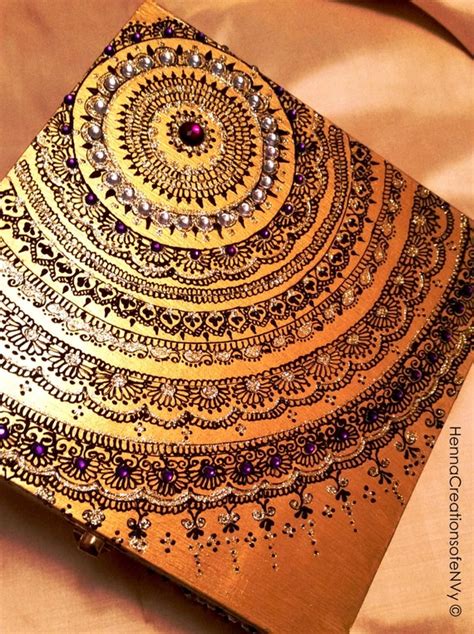 Henna Mendhi Inspired Gold Mandala By Hennacreationsofenvy On Etsy