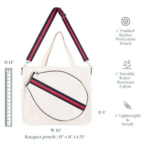 Tennis Bag Racket Tote Sports Racquet Bag Tennis Bags for Women, Unisex ...