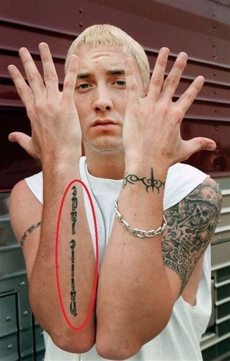 Pin By Rachael Hebblewhite On Tattoo Eminem Tattoo Eminem Worst