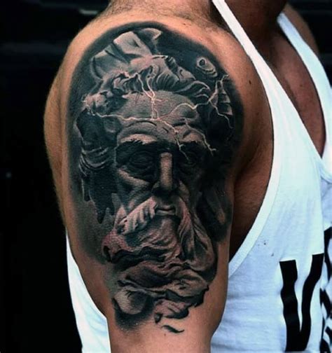 80 Zeus Tattoo Designs For Men - A Thunderbolt Of Ideas