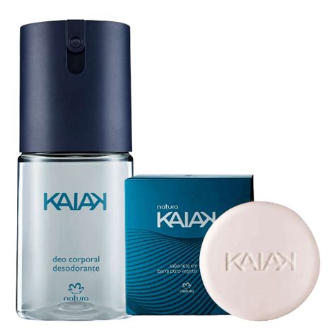 Natura Desodorante Spray Corporal Kaiak Masculino 100ml Sabonete Em