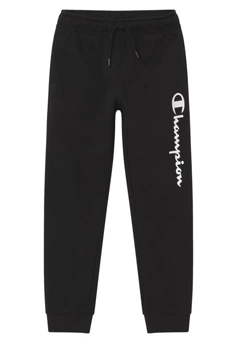 Pantalon Junior Champion Negro Biggest Logo Pierna Correos Market