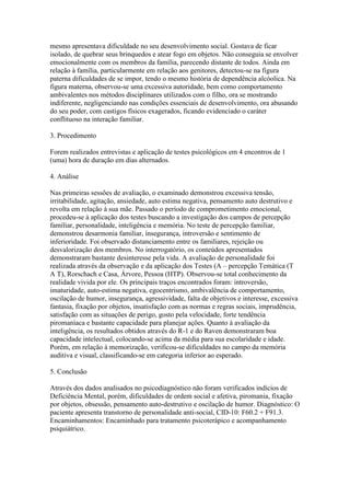 O Relat Rio Psicol Gico Deve Conter Modelo De Laudo Pdf