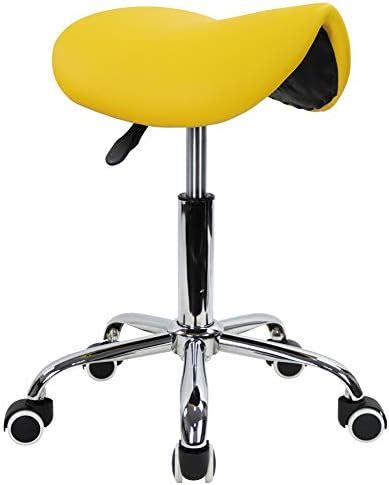 Yaheetech Tabouret Roulettes Professionnel Pu Tabouret Ergonomique