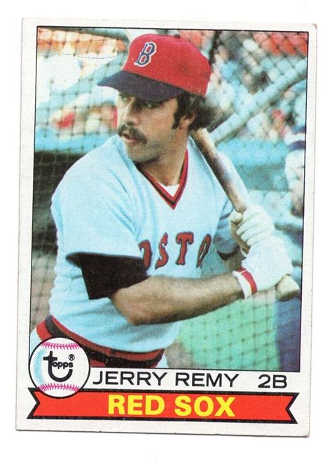 Jerry Remy Red Sox Topps Baseball Card Ebay