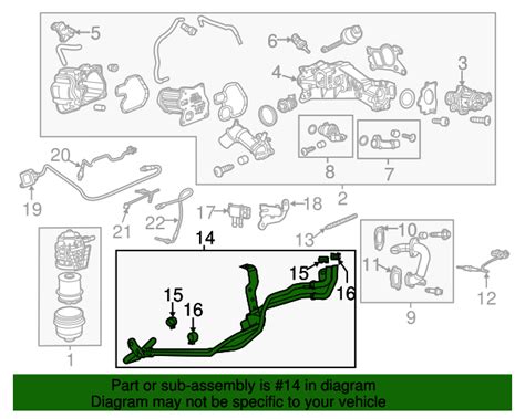 Exhaust Pressure Sensor Pipe Chevrolet Cruze Oem