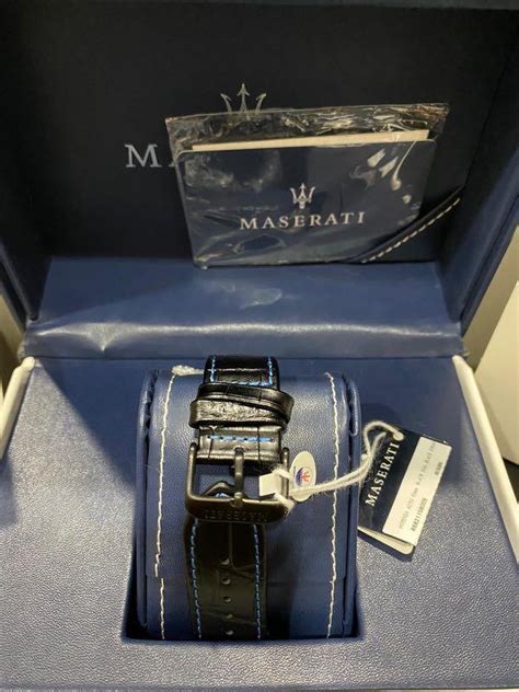 Maserati Potenza Automatic Black Dial Black Strap R Men S