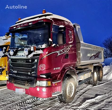 Scania R620 6x4 FULL STEEL RETARDER PLOW PLATE Dump Truck For Sale