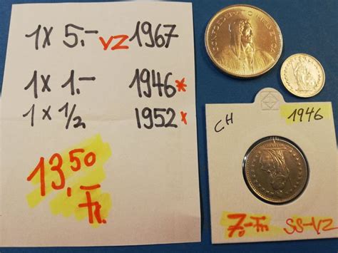 Schweizer Silberm Nzen Fr Fr Rp Kaufen Auf Ricardo