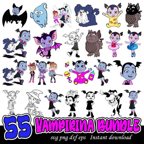 Vampirina Svg Bundle Vampirina Cartoon Characters Bundle Svg Files For Cricut