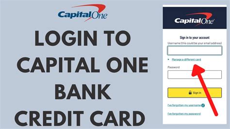 Capital One Credit Card Login Tutorial How To Sign In To Your Capital