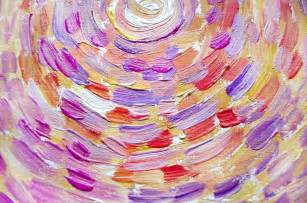 Abstract painting of sun, beautiful colorful light on canvas ...