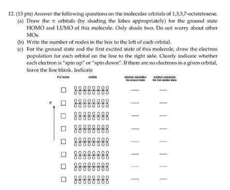 Solved 12. (15 pts) Answer the following questions on the | Chegg.com