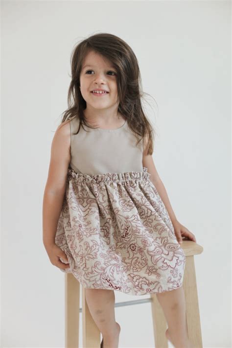 Summer Linen Girls Dress Flower Girl Dress Floral Rustic Etsy