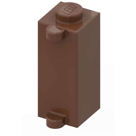 LEGO Braun Backstein 1 X 1 X 2 Mit Shutter Halter 3581 Brick Owl