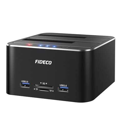 Fideco Hard Drive Docking Station Usb 3 0 Sata To Hdd Docking Station For 2 5 And 3 5 Inch Sata