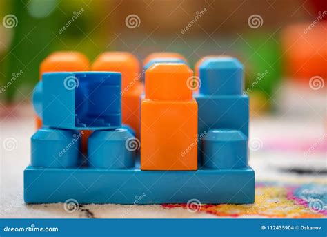 Colorful Building Blocks for Children Stock Photo - Image of colored ...