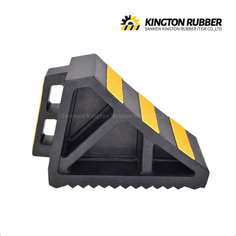 Heavy Duty Motorcycle Stopper Rubber Wheel Chock With Handle Vehicle