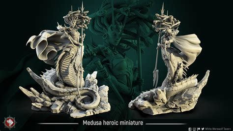 Medusa D&D RPG Tabletop Dungeons and Dragons 32mm | Etsy