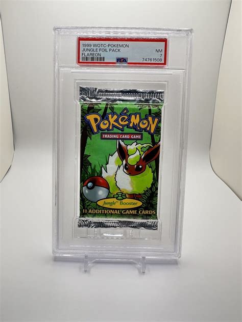 Wotc Pokemon Sealed Jungle Foil Pack Flareon Psa Nm Ebay