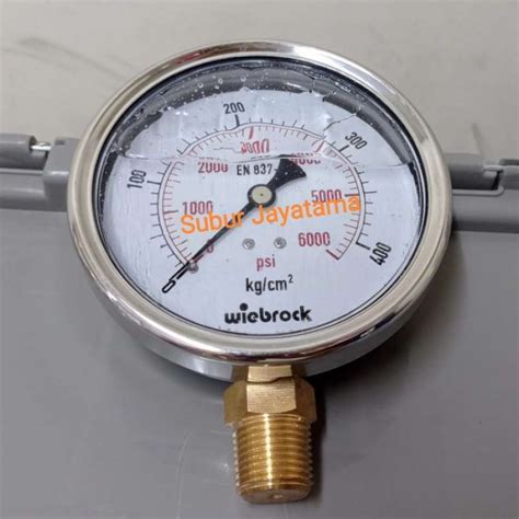 Promo Pressure Gauge Raket Stainless 4 Inchi 400 Bar 6000 Psi Diskon