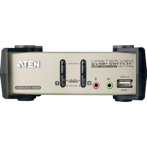 Aten Port Usb Kvmp Switch With Osd Cs B B H Photo Video