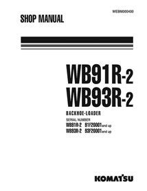 Manual De Taller De La Retroexcavadora Komatsu WB17R 2 WB93R 2 En Pdf