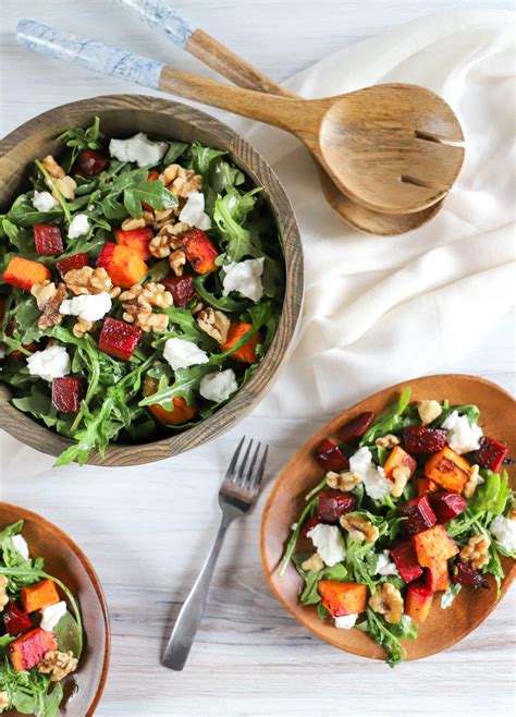 Roasted Sweet Potato And Beet Salad The Produce Moms