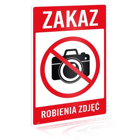 Zakaz Robienia Zdjęć Fotografowania TABLICZKA PCV PS ZRZ 3 Cena