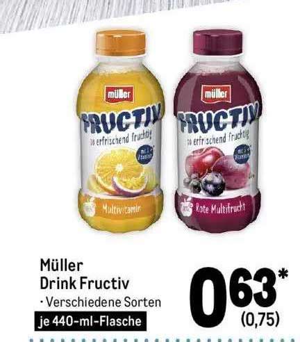 M Ller Drink Fructiv Angebot Bei Metro Prospekte De