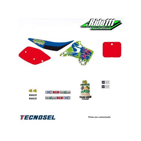 Kit déco ou housse de selle TECNOSEL REPLICA TEAM 1993 KAWASAKI 125 250 KX